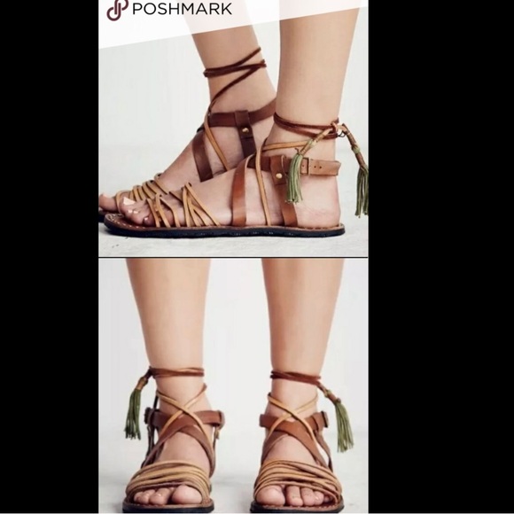 Free People Willow Gladiator Tassel Sandals – Size 36 - Picture 11 of 12